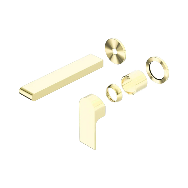 Nero Bianca Wall Basin/Bath Mixer Separate Back Plate 187mm (Trim Kit Only) Brushed Gold