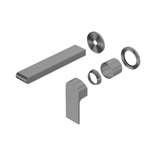 Nero Bianca Wall Basin/Bath Mixer Separate Back Plate 187mm (Trim Kit Only) Gunmetal