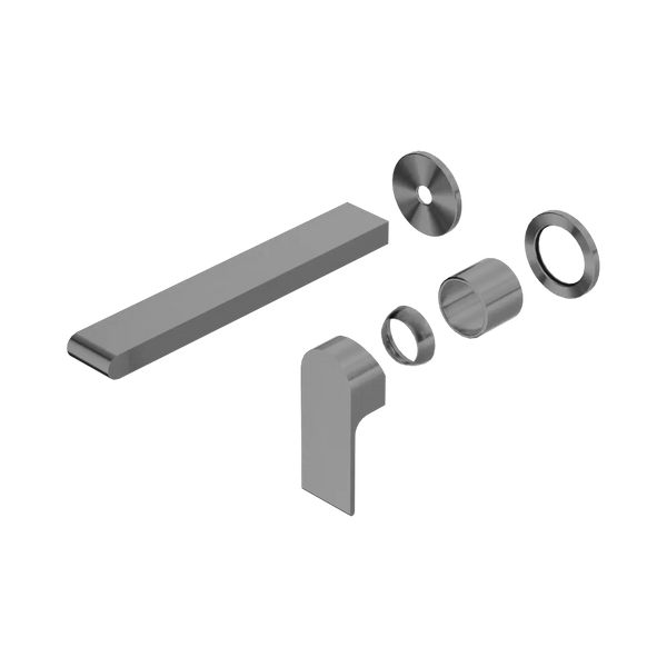 Nero Bianca Wall Basin/Bath Mixer Separate Back Plate 230mm (Trim Kit Only) Gunmetal