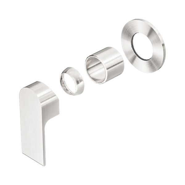 Nero Bianca Shower Mixer 80mm Plate (Trim Kit Only) Brushed Nickel