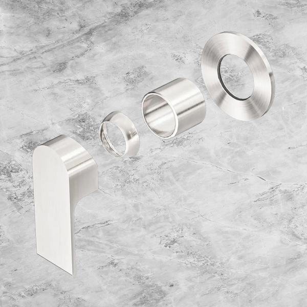 Nero Bianca Shower Mixer 80mm Plate (Trim Kit Only) Brushed Nickel