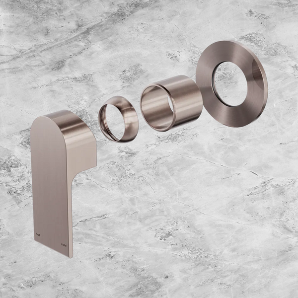 Nero Bianca Shower Mixer 80mm Plate (Trim Kit Only) Brushed Bronze