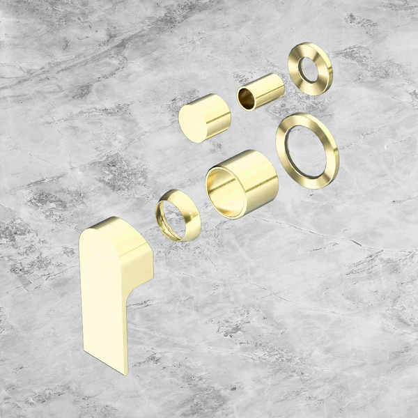 Nero Bianca Shower Mixer with Diverter Separate Back Plate (Trim Kit Only) Brushed Gold