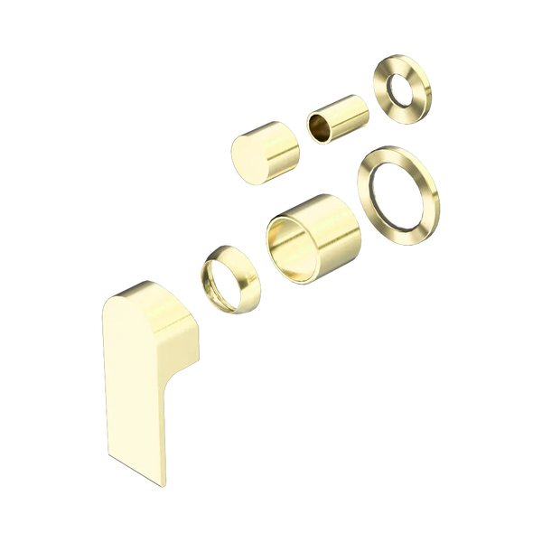Nero Bianca Shower Mixer with Diverter Separate Back Plate (Trim Kit Only) Brushed Gold