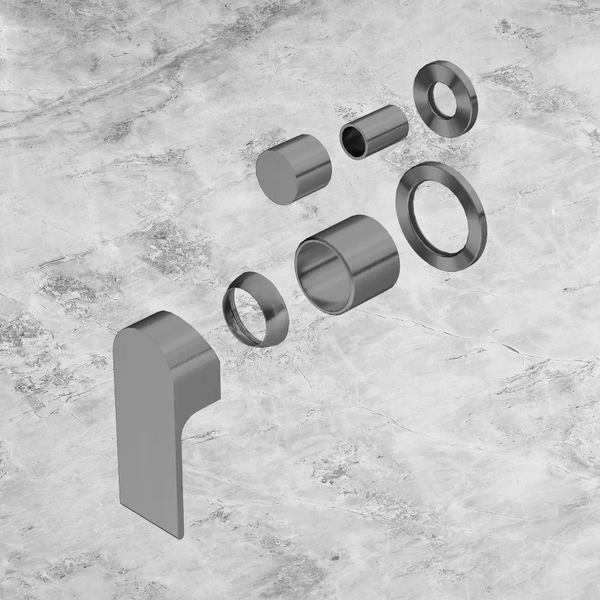Nero Bianca Shower Mixer with Diverter Separate Back Plate (Trim Kit Only) Gunmetal