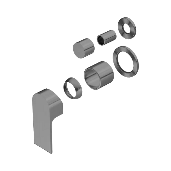 Nero Bianca Shower Mixer with Diverter Separate Back Plate (Trim Kit Only) Gunmetal