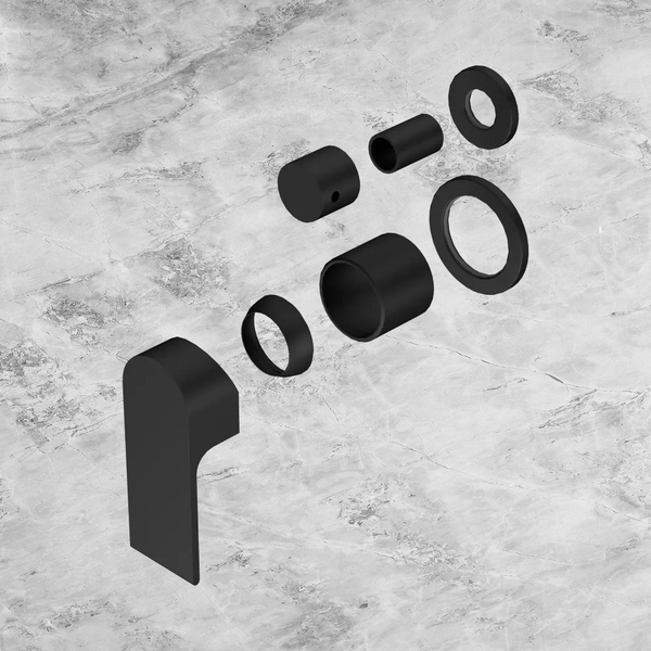 Nero Bianca Shower Mixer with Diverter Separate Back Plate (Trim Kit Only) Matte Black