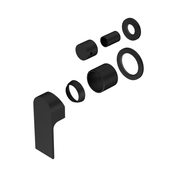 Nero Bianca Shower Mixer with Diverter Separate Back Plate (Trim Kit Only) Matte Black