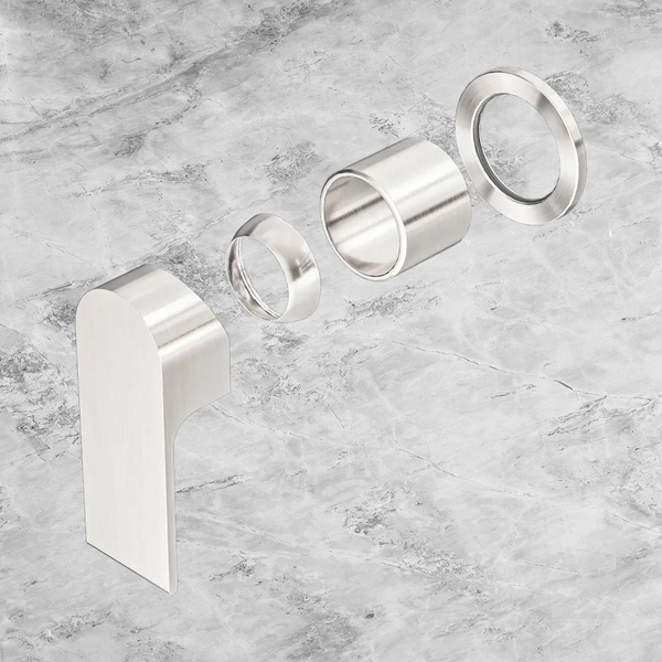 Nero Bianca Shower Mixer 60mm Plate (Trim Kit Only) Brushed Nickel