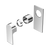 Nero Bianca Shower Mixer (Trim Kit Only) Chrome