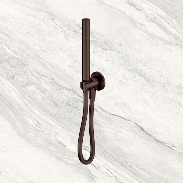 Nero Mecca Slim Shower On Bracket II Rome Bronze Lead Free