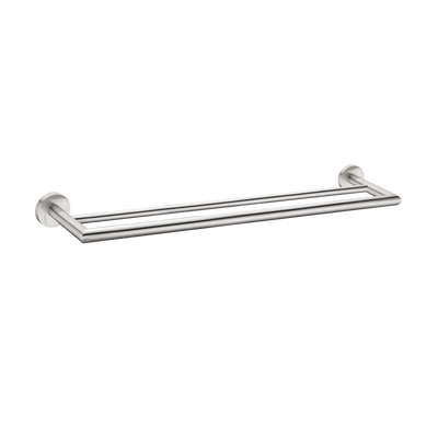 Nero Dolce Double Towel Rail 700mm Brushed Nickel