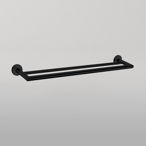 Nero Dolce Double Towel Rail 700mm Matte Black
