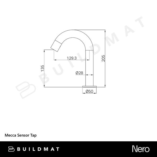 Nero Mecca Sensor Tap Rome Bronze Lead Free