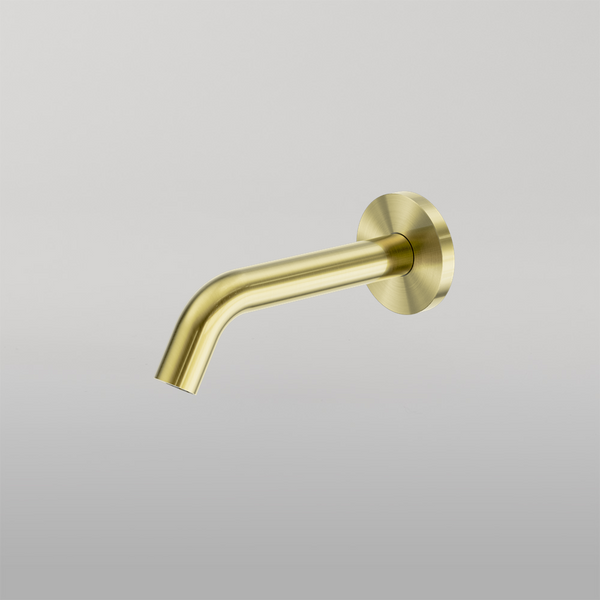 Nero Mecca Wall Mount Sensor Tap 80mm Plate Brushed Gold