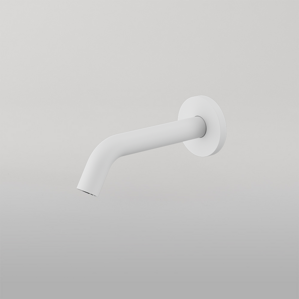 Nero Mecca Wall Mount Sensor Tap 80mm Plate Matte White
