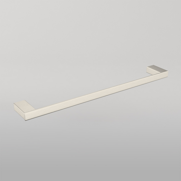 Nero Celia Single Towel Rail 600mm Brushed Nickel