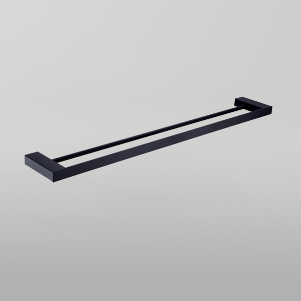 Nero Celia Double Towel Rail 600mm Matte Black