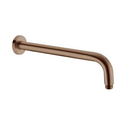 Nero Round Shower Arm 330mm Length Brushed Bronze