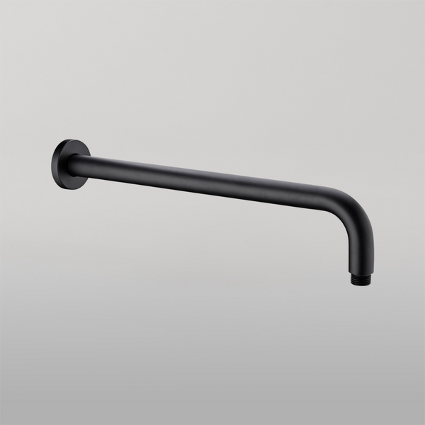 Nero Round Shower Arm 500mm Length Matte Black