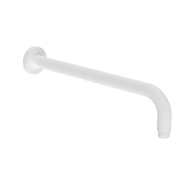 Nero Round Shower Arm 500mm Length Matte White