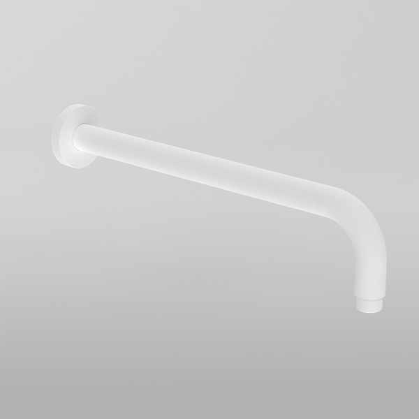Nero Round Shower Arm 500mm Length Matte White