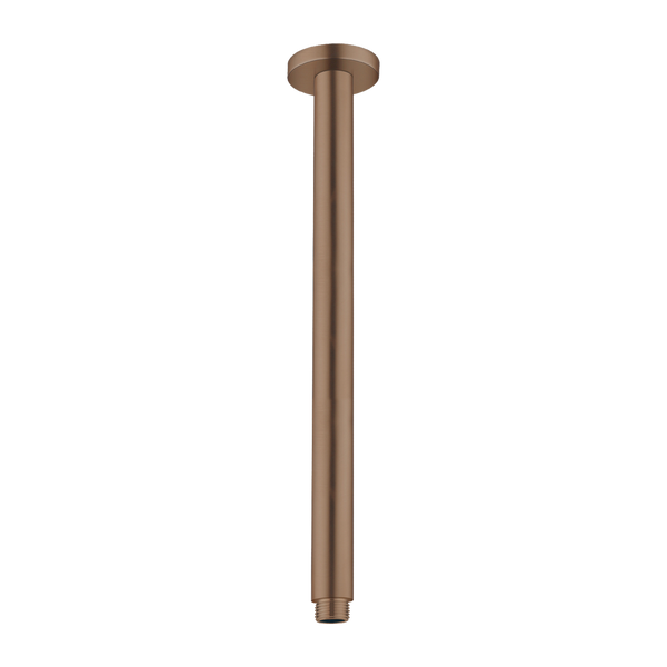 Nero Round Ceiling Arm 150mm Length Brushed Bronze