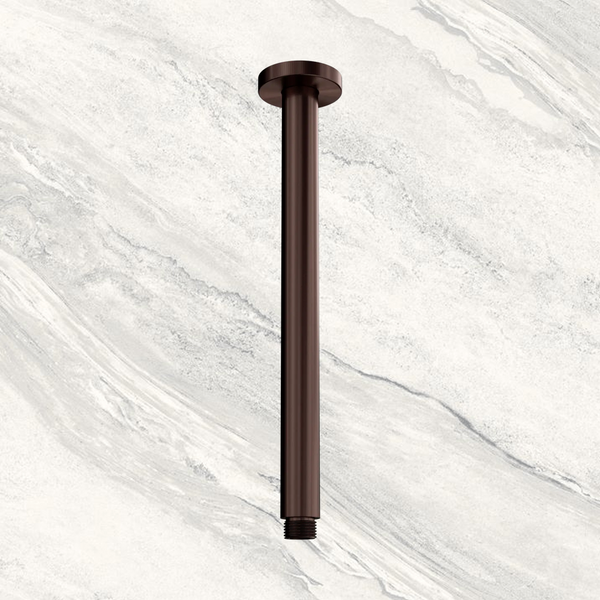 Nero Round Ceiling Arm 300mm Length Rome Bronze