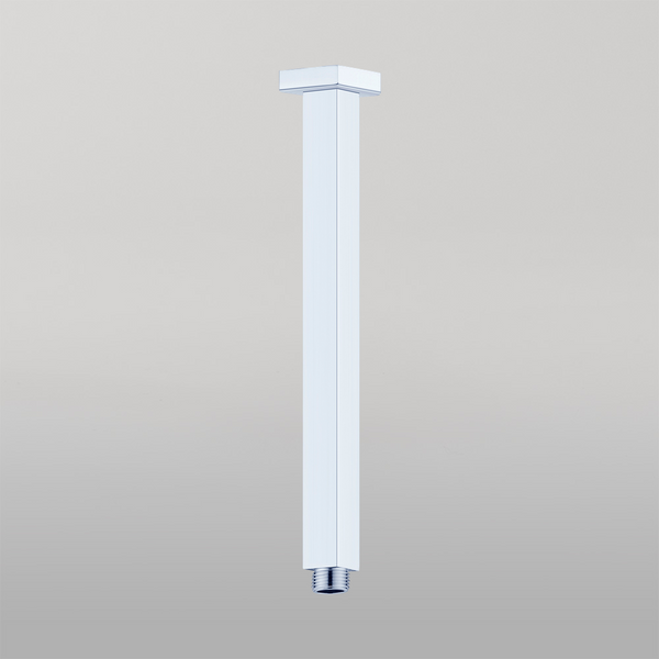 Nero Square Ceiling Arm 450mm Length Chrome