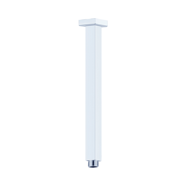 Nero Square Ceiling Arm 450mm Length Chrome