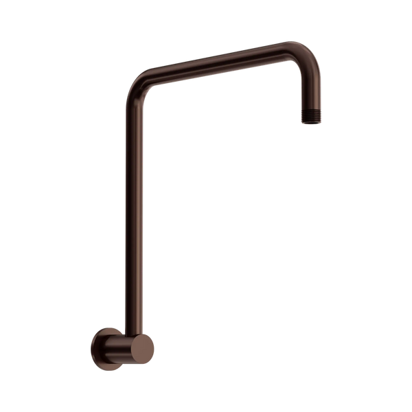 Nero Round Swivel Shower Arm Rome Bronze