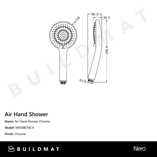 Nero Air Hand Shower Chrome