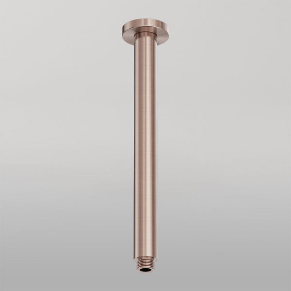 Nero Zen Round Ceiling Arm 300mm Length Brushed Bronze