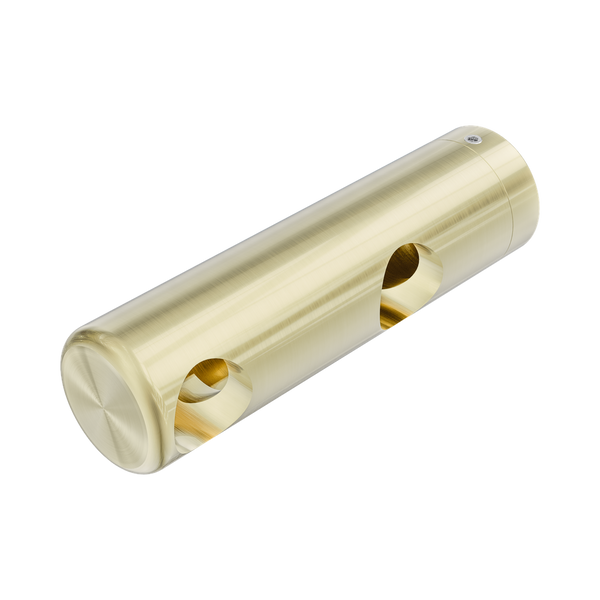 Nero Mecca Care Make Your Own 25mm Grab Rail Double Towel (Left) Bracket Brushed Gold