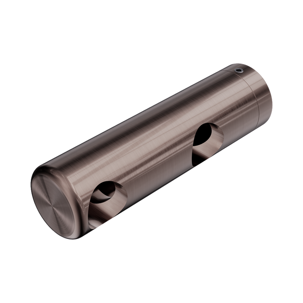 Nero Mecca Care Make Your Own 25mm Grab Rail Double Towel (Left) Bracket Brushed Bronze