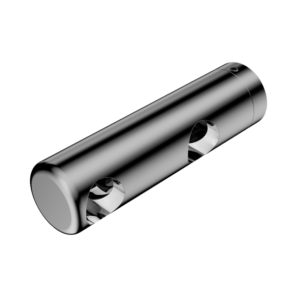 Nero Mecca Care Make Your Own 25mm Grab Rail Double Towel (Left) Bracket Chrome