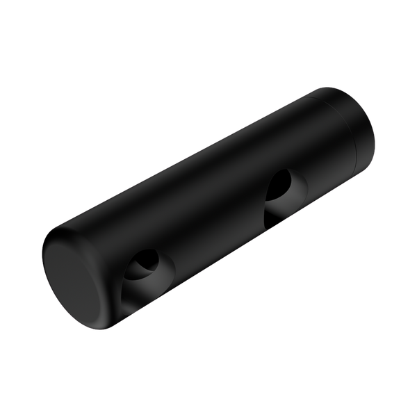 Nero Mecca Care Make Your Own 25mm Grab Rail Double Towel (Left) Bracket Matte Black