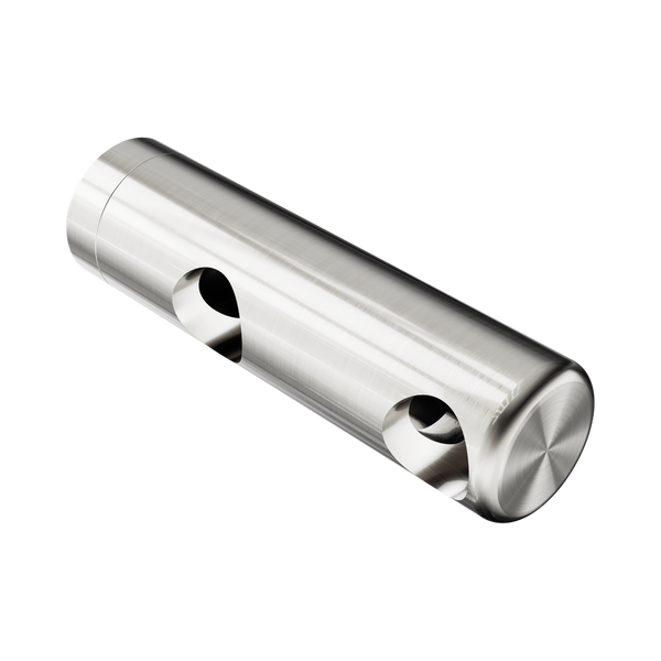 Nero Mecca Care Make Your Own 25mm Grab Rail Double Towel (Right) Bracket Brushed Nickel