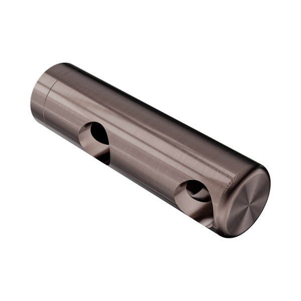 Nero Mecca Care Make Your Own 25mm Grab Rail Double Towel (Right) Bracket Brushed Bronze