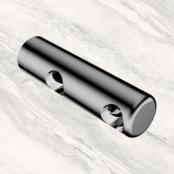 Nero Mecca Care Make Your Own 25mm Grab Rail Double Towel (Right) Bracket Chrome