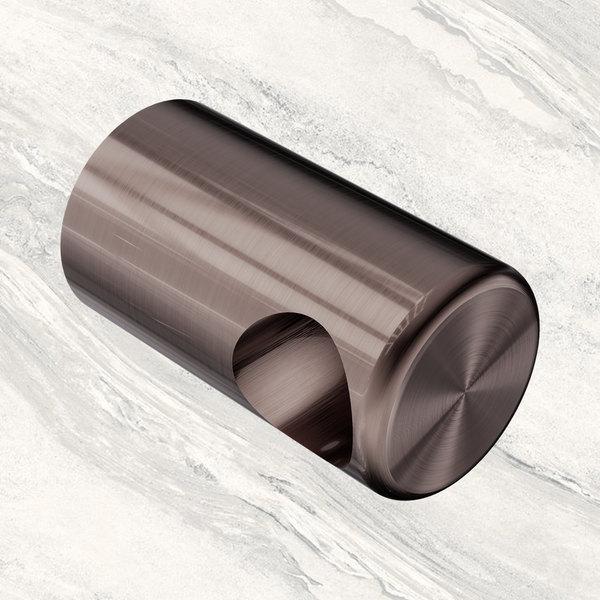 Nero Mecca Care Make Your Own 32mm Grab Rail End Bracket Brushed Bronze