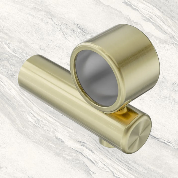 Nero Mecca Care Make Your Own 32mm Hand Rail Undermount Mid Bracket Brushed Gold