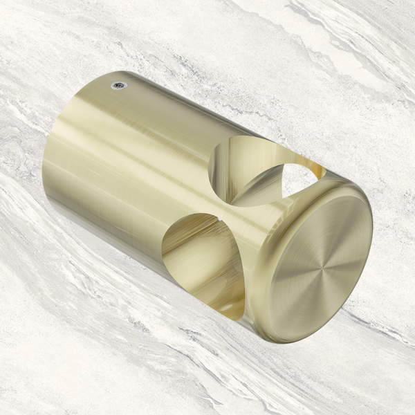 Nero Mecca Care Make Your Own 32mm Grab Rail T Bar Bracket Brushed Gold
