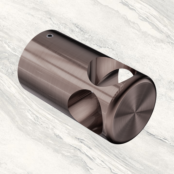 Nero Mecca Care Make Your Own 32mm Grab Rail T Bar Bracket Brushed Bronze
