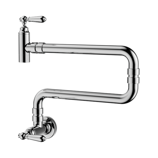 Nero York Wall Mounted Pot Filler Chrome