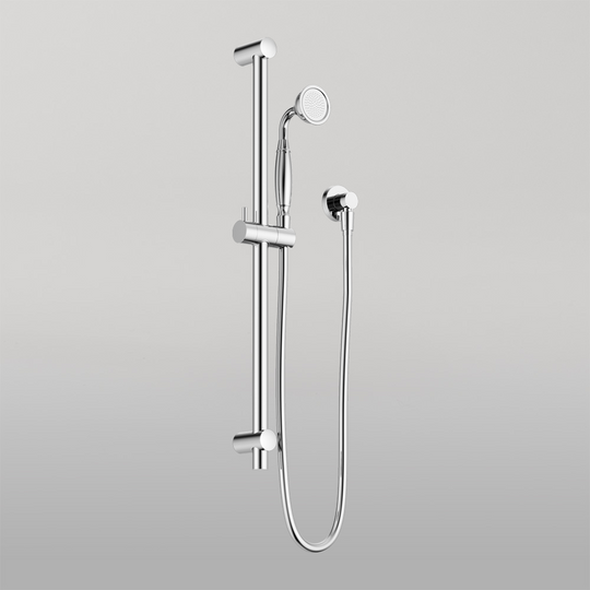 Nero York Shower Rail With Metal Hand Shower Chrome