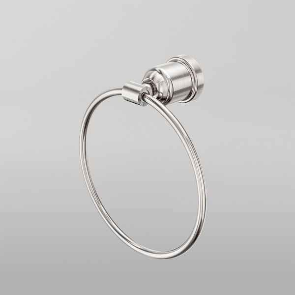 Nero York Towel Ring Brushed Nickel