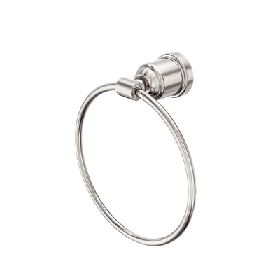 Nero York Towel Ring Brushed Nickel
