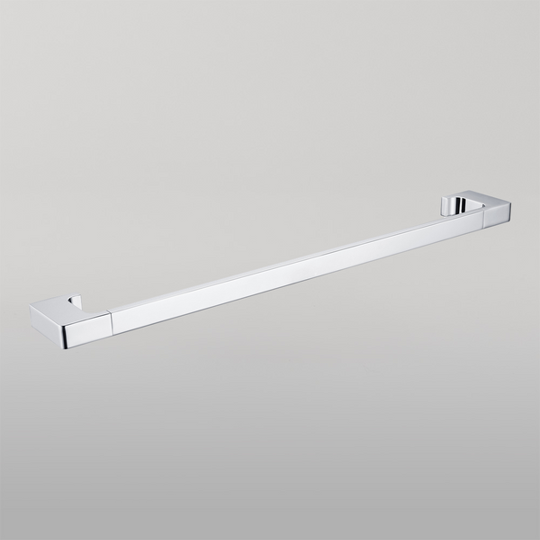 Nero Pearl Single Towel Rail 600mm Chrome