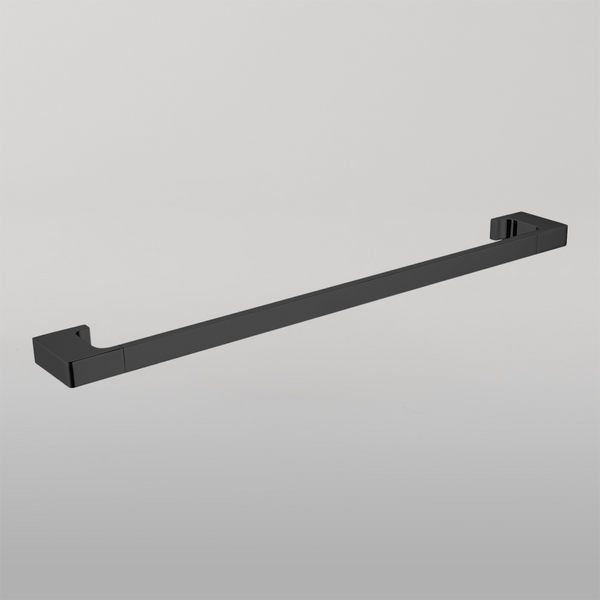 Nero Pearl Single Towel Rail 800mm Matte Black